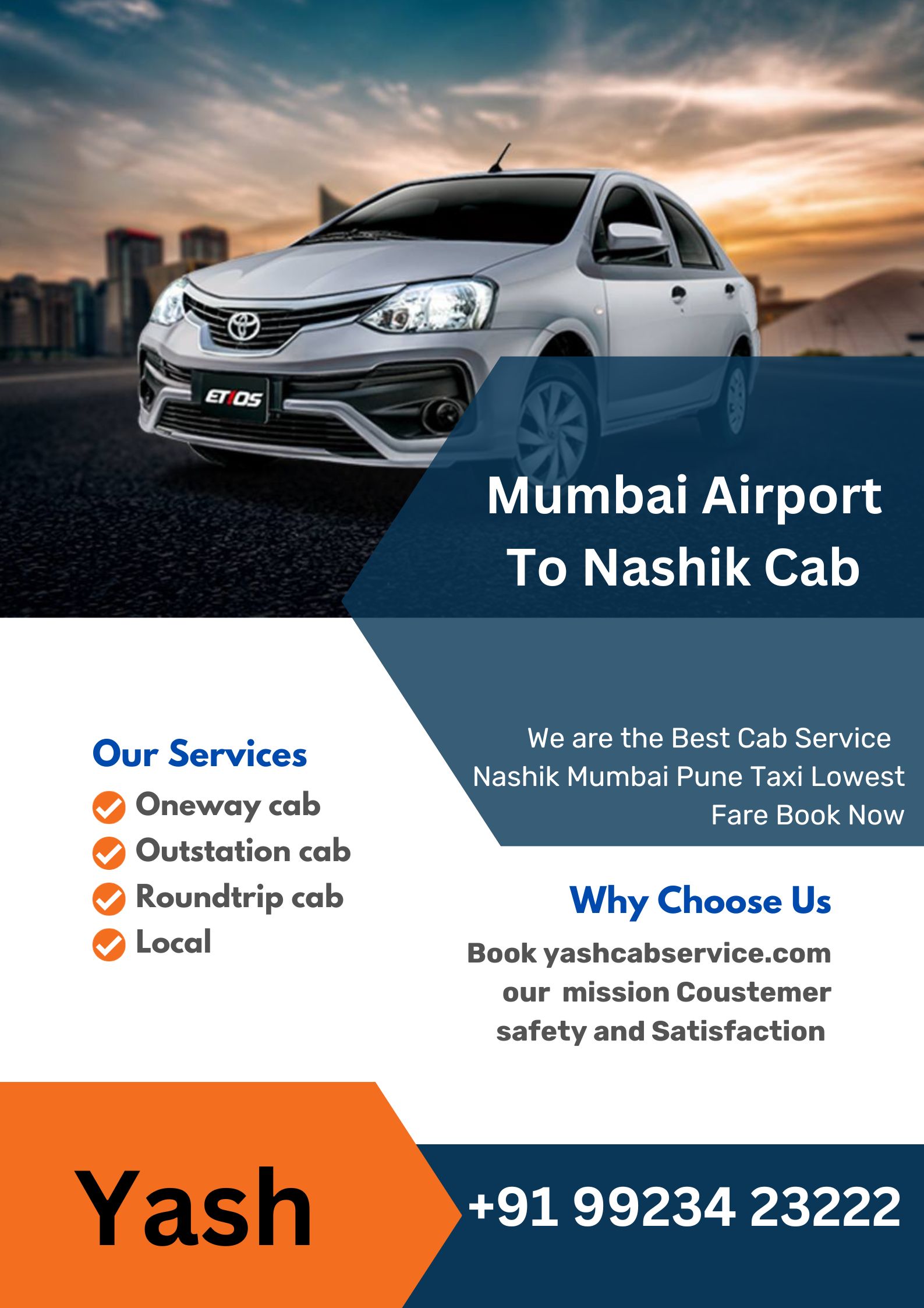 MUMBAI AIRPORT TO NASHIK CAB